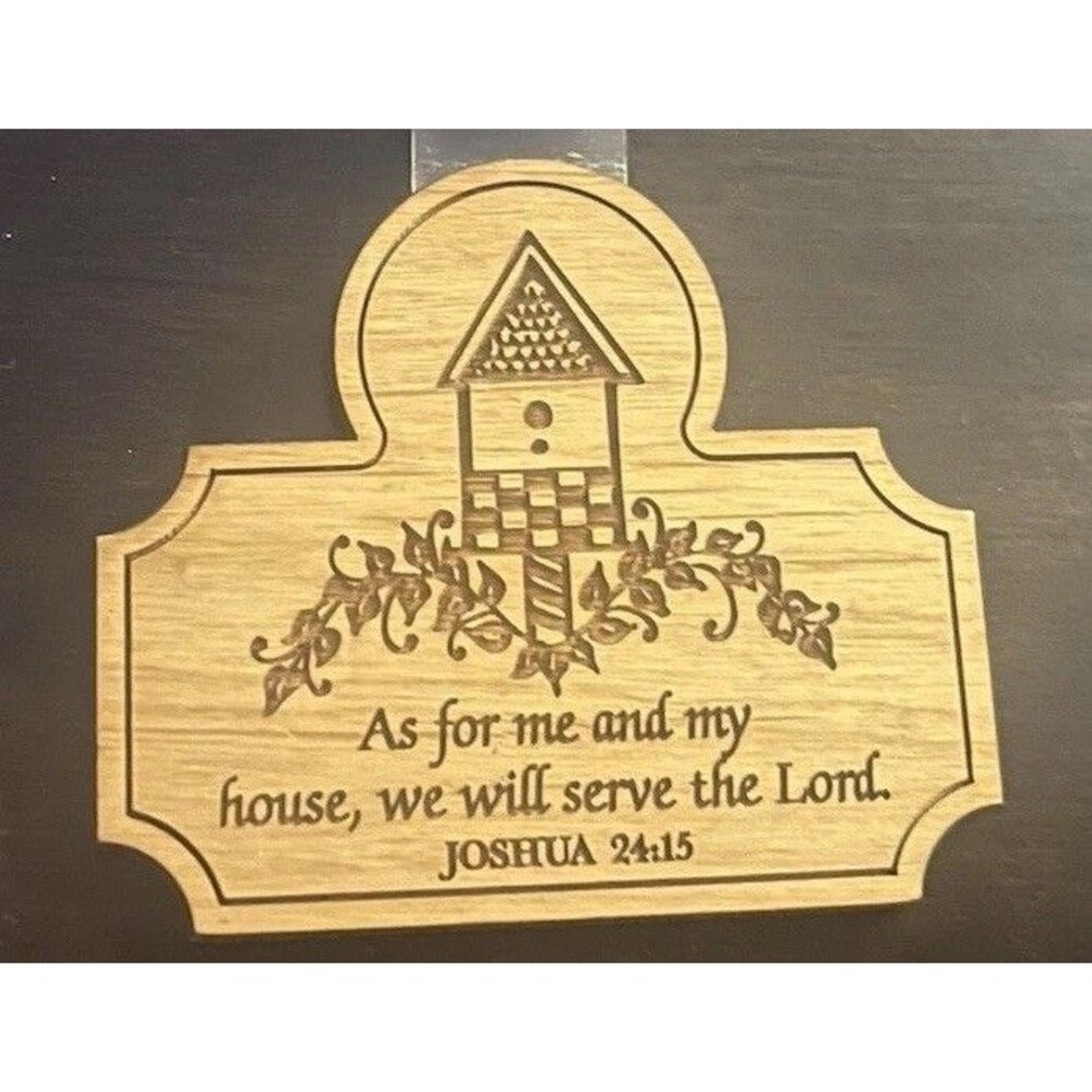 Vintage Magnet “As for me and my house we will serve the Lord” Joshua 24:15 NEW